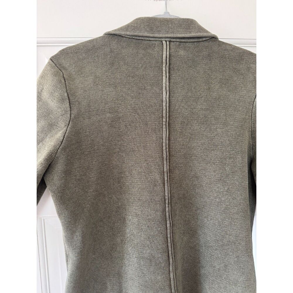 Sundance Horizon Sweater Blazer Soft Olive Green Size M 100% Cotton - Picture 8 of 10